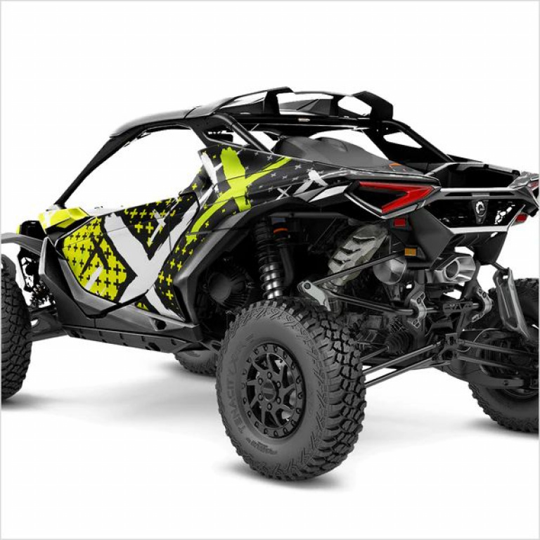 X-Design Neon Yellow M Version for Can-Am Maverick R 2 Doors